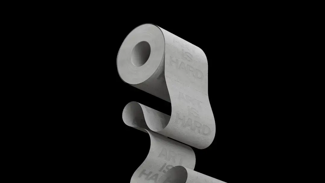 Large industrial paper rolls stacked in a manufacturing factory warehouse