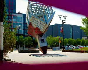 A modern Canadian cityscape representing the daily cost of living and economy in Canada.